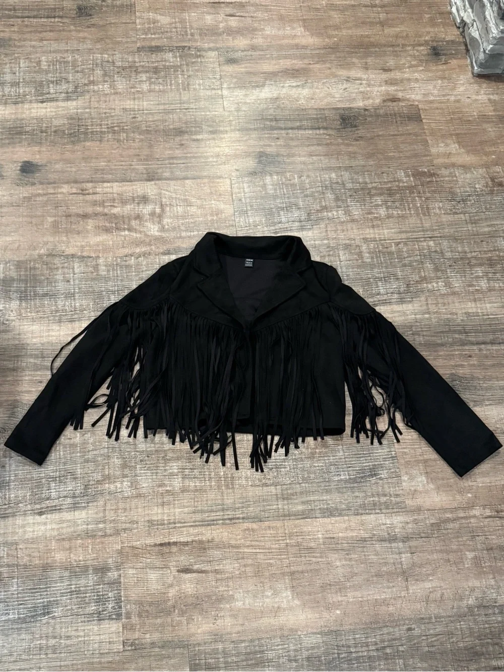 Women’s Faux Suede Tassel Jacket - Picture 1 of 4